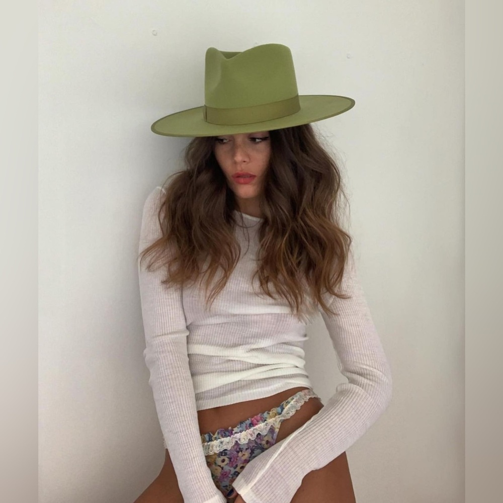 $149 NEW Lack of Color wool cactus rancher hat green matcha M 57cm 22.5”